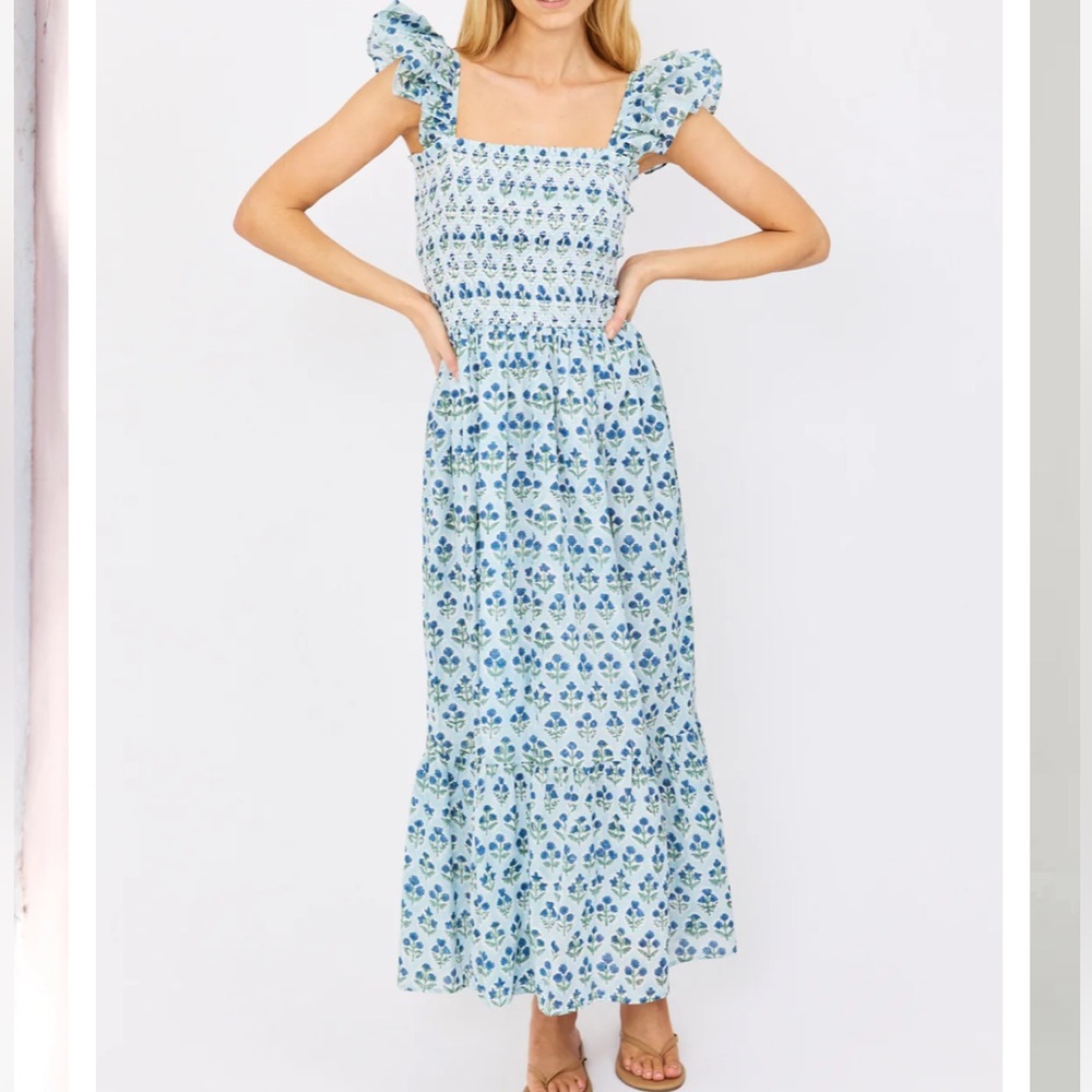 Marea by Liz Joy “Sasco” Dress, “Navy Flower”